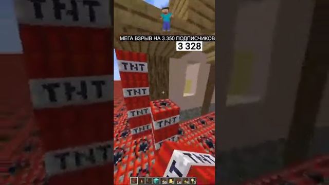 Minecraft tnt village #minecraft #shorts #live