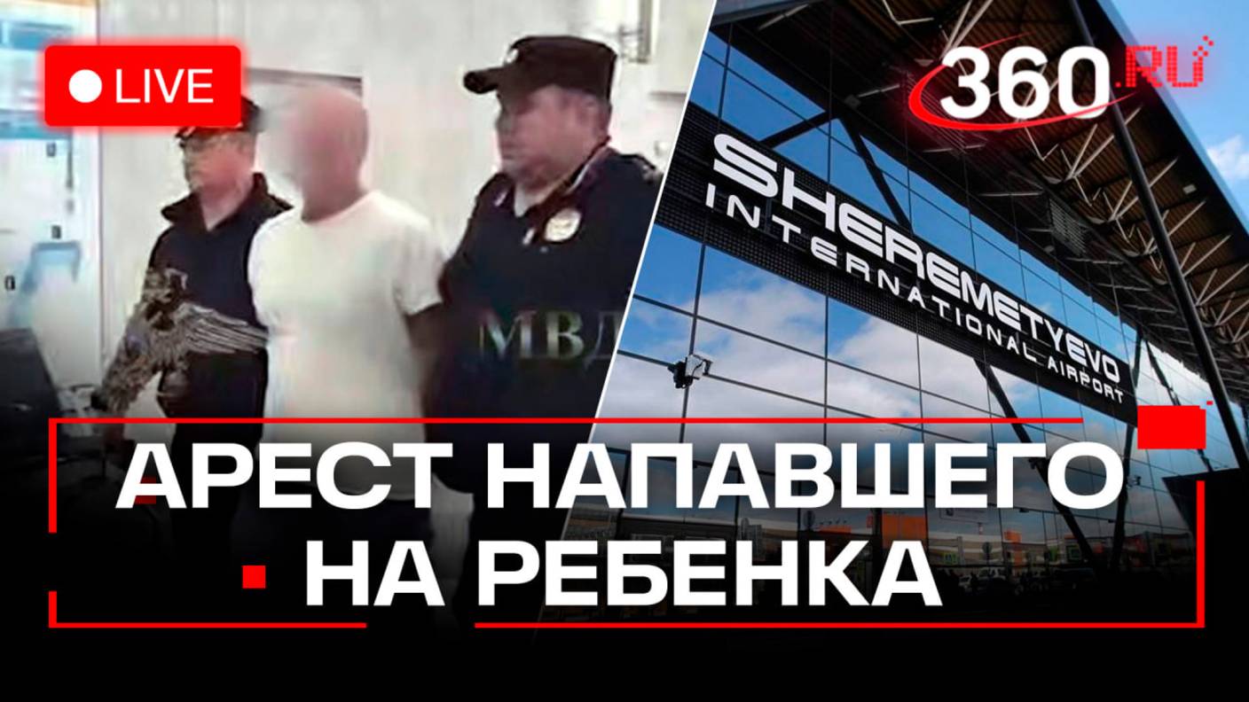 Арест напавшего на ребенка в Шереметьево. Химки. Трансляция