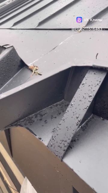 Фальцевая кровля.Надстенные желоба в рейку. ROOF SERVICE.   Wall gutters in the rail