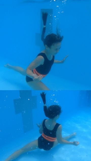 Шпагат под водой