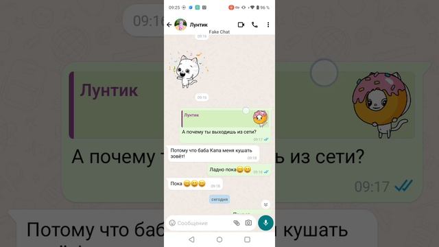переписка с лунтиком