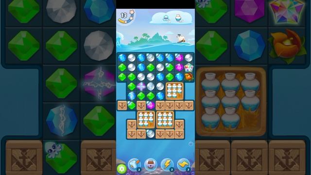 МОБИЛЬНАЯ ИГРА СОКРОВИЩА ПИРАТОВ - ТРИ В РЯД — УРОВЕНЬ 18