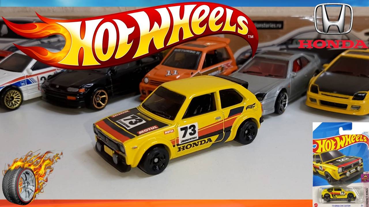 Custom Hot Wheels 73 Honda Civic Custom HW Compact Kings 4/5