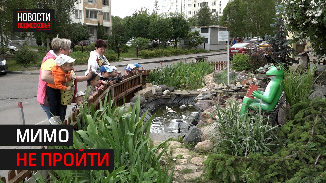 Военный пенсионер из Балашихи разбил под окнами обычной многоэтажки сказочный сад
