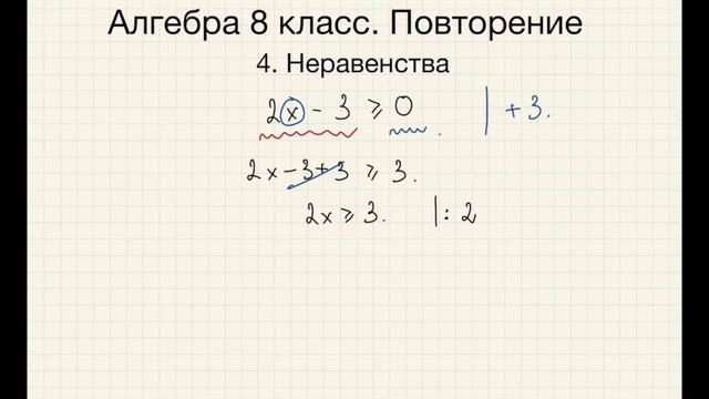 Неравенства.