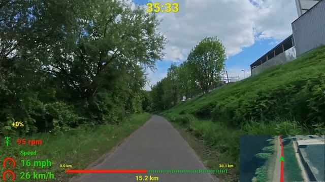 Видео для велотренажёра - Saarland Indoor Cycling Fat Burning Workout Garmin 4K
