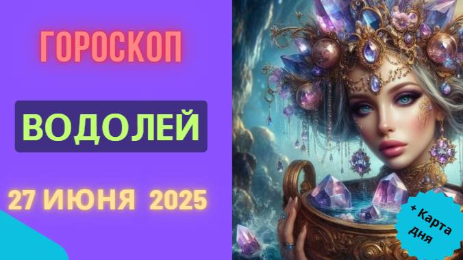 💧 ГОРСКОП НА СЕГОДНЯ 27 ИЮНЯ — ВОДОЛЕЙ, ИДЕИ, КОТОРЫЕ МЕНЯЮТ МИР!