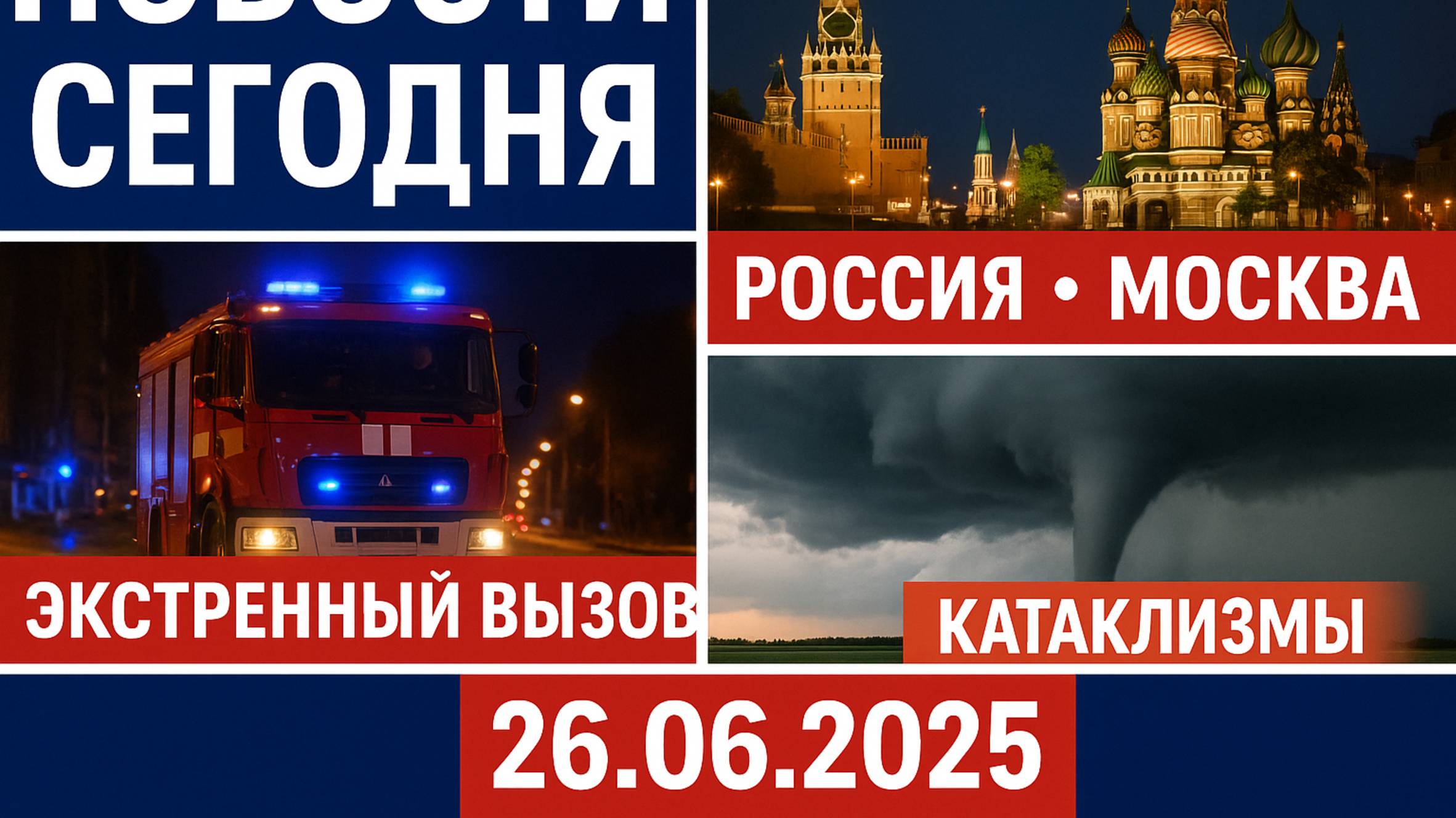 Новости Сегодня | 26 июня 2025 | Россия: Экстренные События, Москва, Катаклизмы, Экстренный Вызов