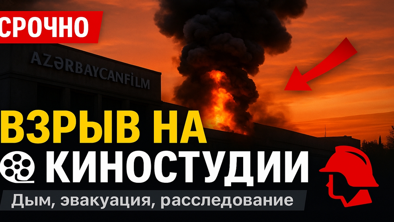 ⚡ Срочно! В Баку прогремел взрыв на территории киностудии — что известно