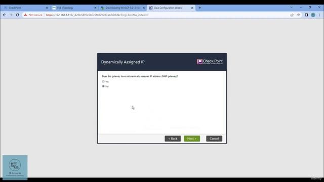 5.10. Initializing the Checkpoint Gateway in Eve-ng