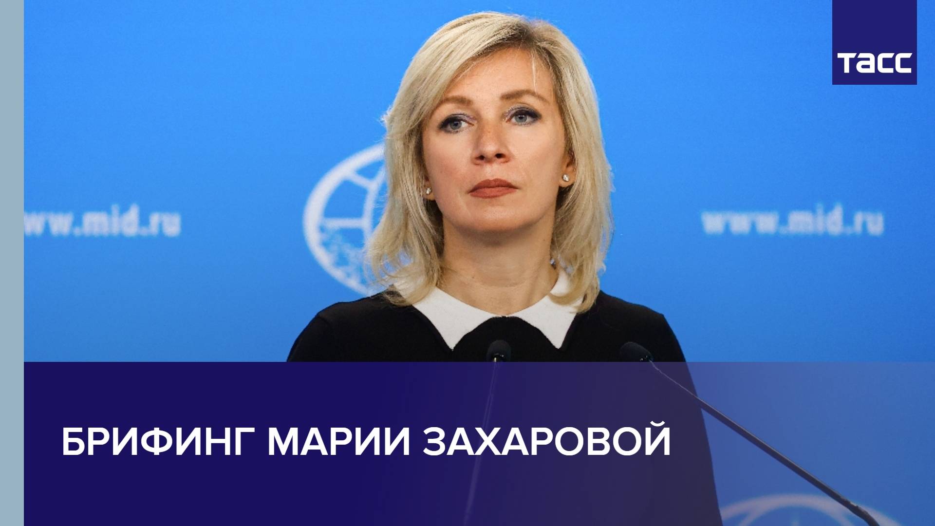 Брифинг Марии Захаровой