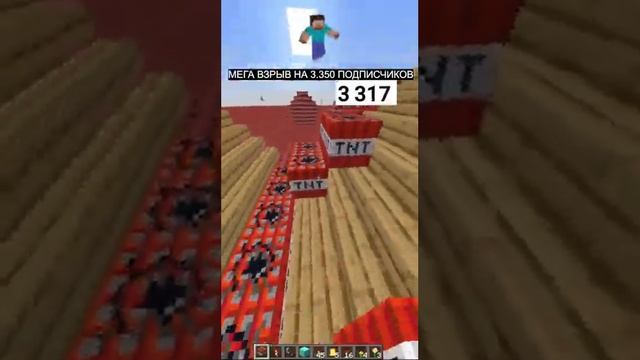 Minecraft tnt village #minecraft #shorts #live