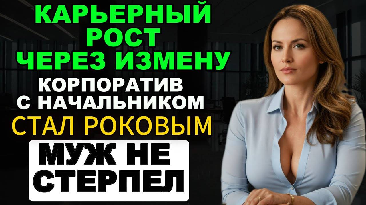 Карьерный рост через измену. Роковой корпоратив с начальником. МУЖ не стерпел выходки / Измена жены