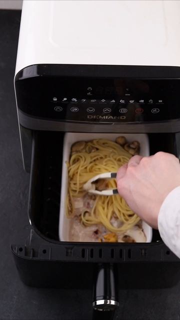 Спагетти с морепродуктами и грибами в аэрогриле Demiand 🍝🦐