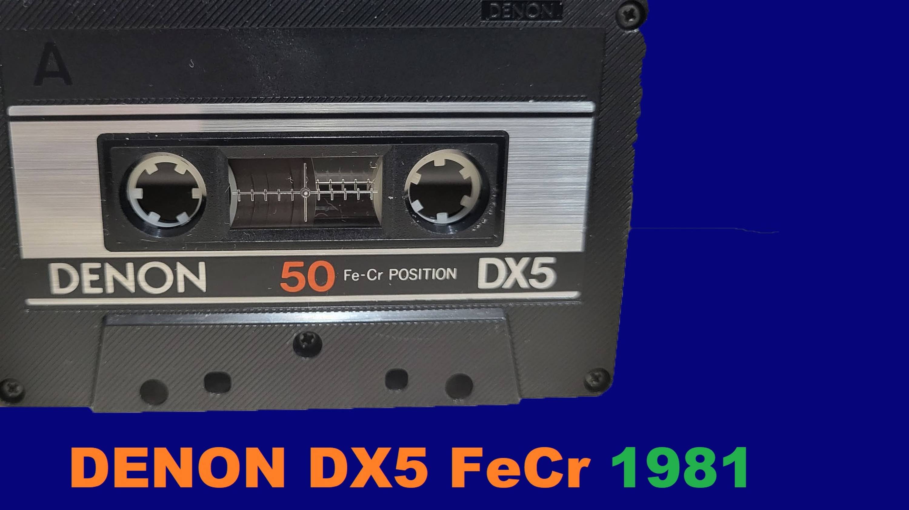 АУДИОКАССЕТА DENON DX5 1981! ЕЩЁ ОДИН FeCr!