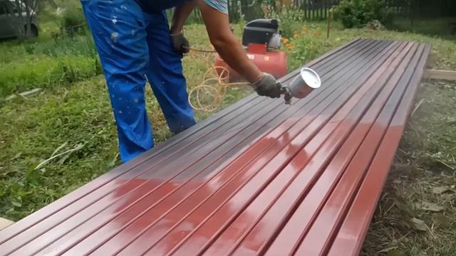 Каркас под деревянный забор. (Обзор работы)