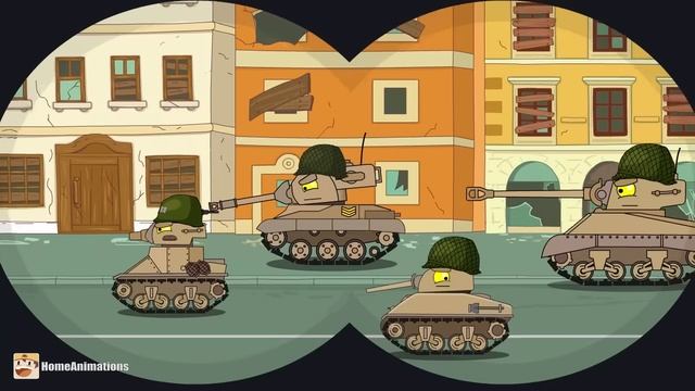 HomeAnimations – Мультики про танки  Последний бой пантеры - Мультики про танки