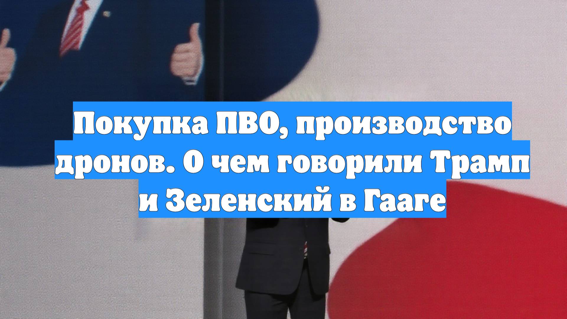 Покупка ПВО, производство дронов. О чем говорили Трамп и Зеленский в Гааге