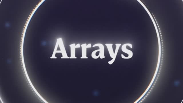 Глава 8 - Массивы (Chapter 8 - Arrays)