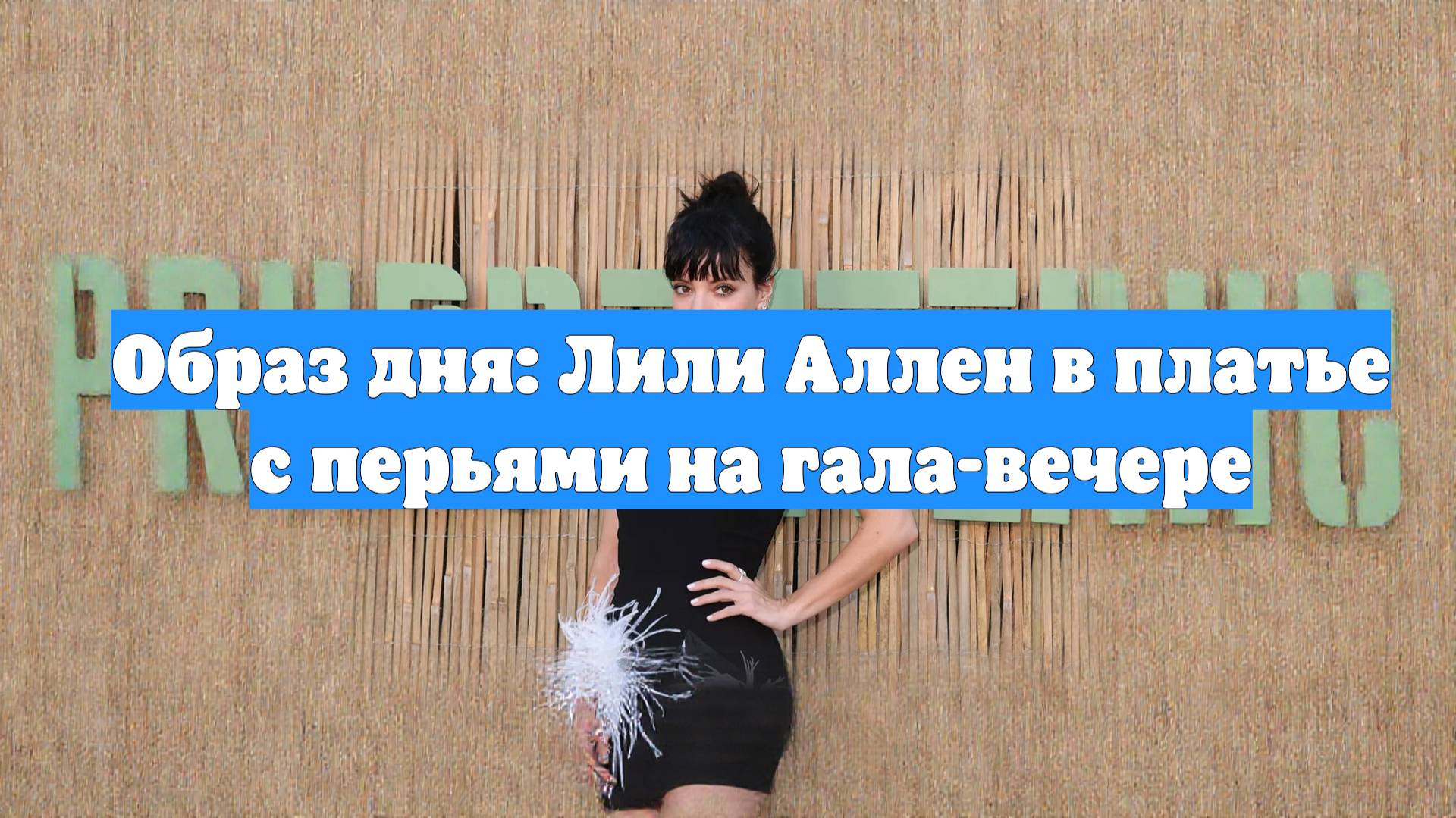 Образ дня: Лили Аллен в платье с перьями на гала-вечере