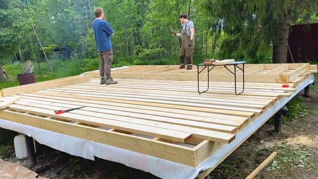 Timelapse build frame house 6x6m