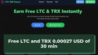 Free cloud mining LTC and TRX #майнинг #заработок #заработатьмного #криптовалюта