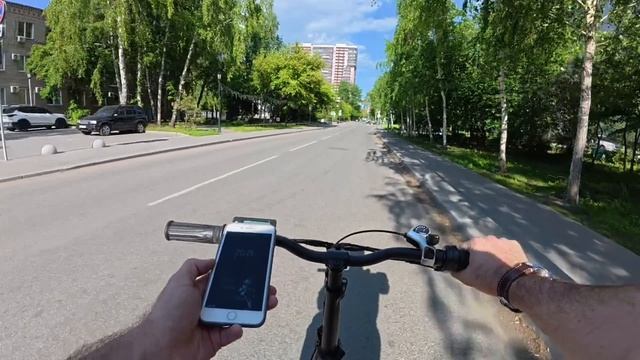 Тест на максимальную скорость складного электровелосипеда с полным приводом - Eco Drive V5 500W+500W