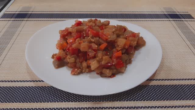 Нежные БАКЛАЖАНЫ с овощами. Овощное РАГУ на УЖИН. Рецепты ПП с КБЖУ.