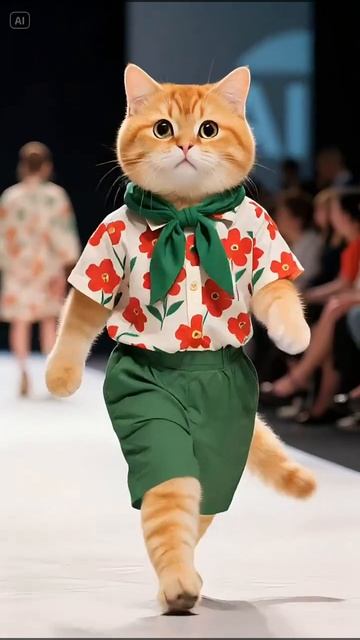 Рыжий котик из нейросети стал моделью