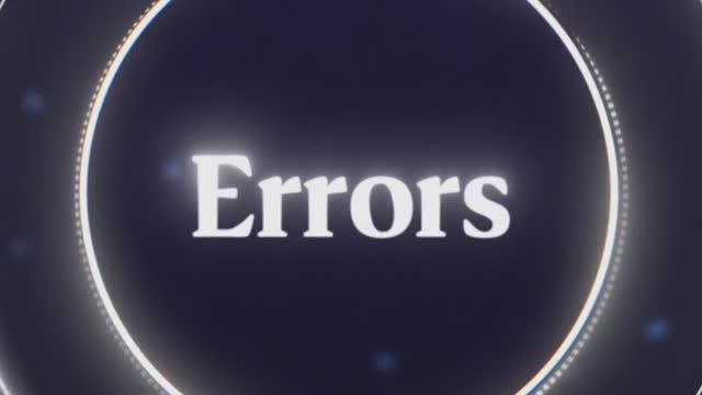 Глава 9 - Ошибки (Chapter 9 - Errors)