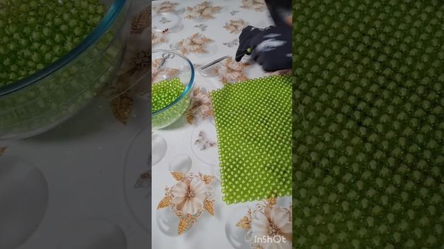 Сумка из гранёных бусин часть 1