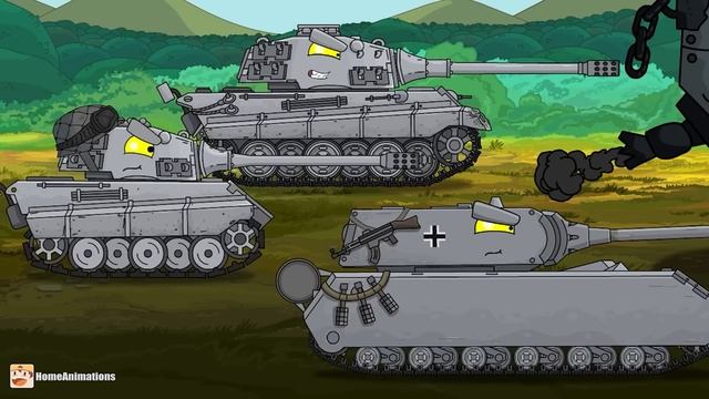 HomeAnimations – Мультики про танки  Безликий рвется в бой - Мультики про танки