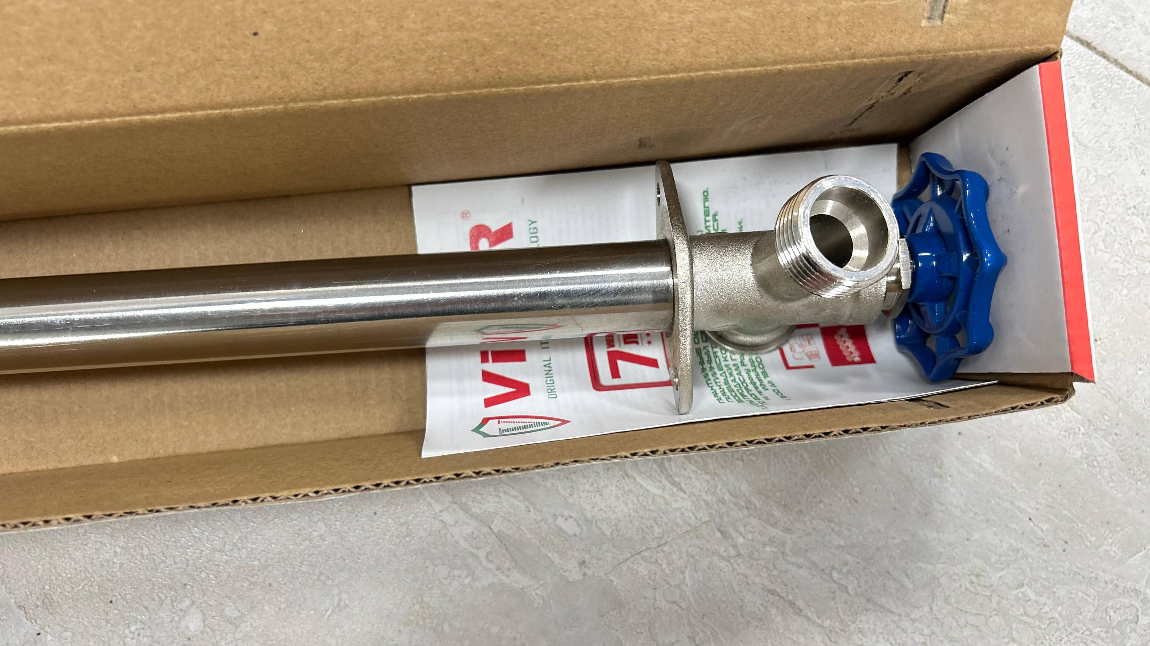 Кран незамерзающий ViEiR 1/2"-3/4" L-650 мм НР-НР