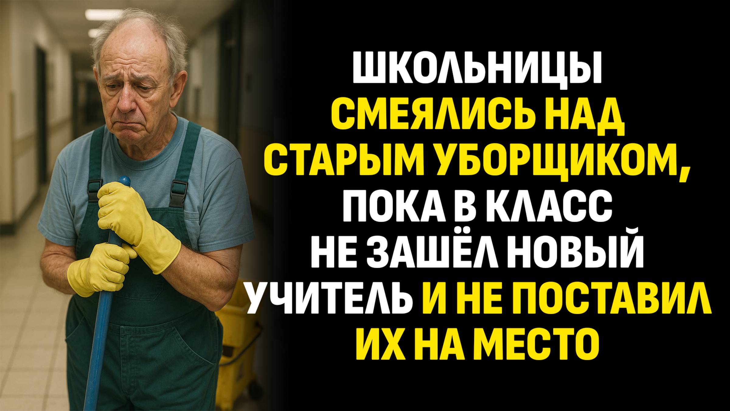 Жизненные истории. Школьницы смеялись над старым уборщиком, пока в класс не зашёл... Аудиокниги