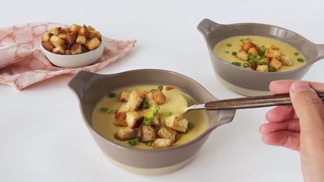 💥Суп-пюре из кабачков и картофеля! Меню недели! Кулинарная школа.