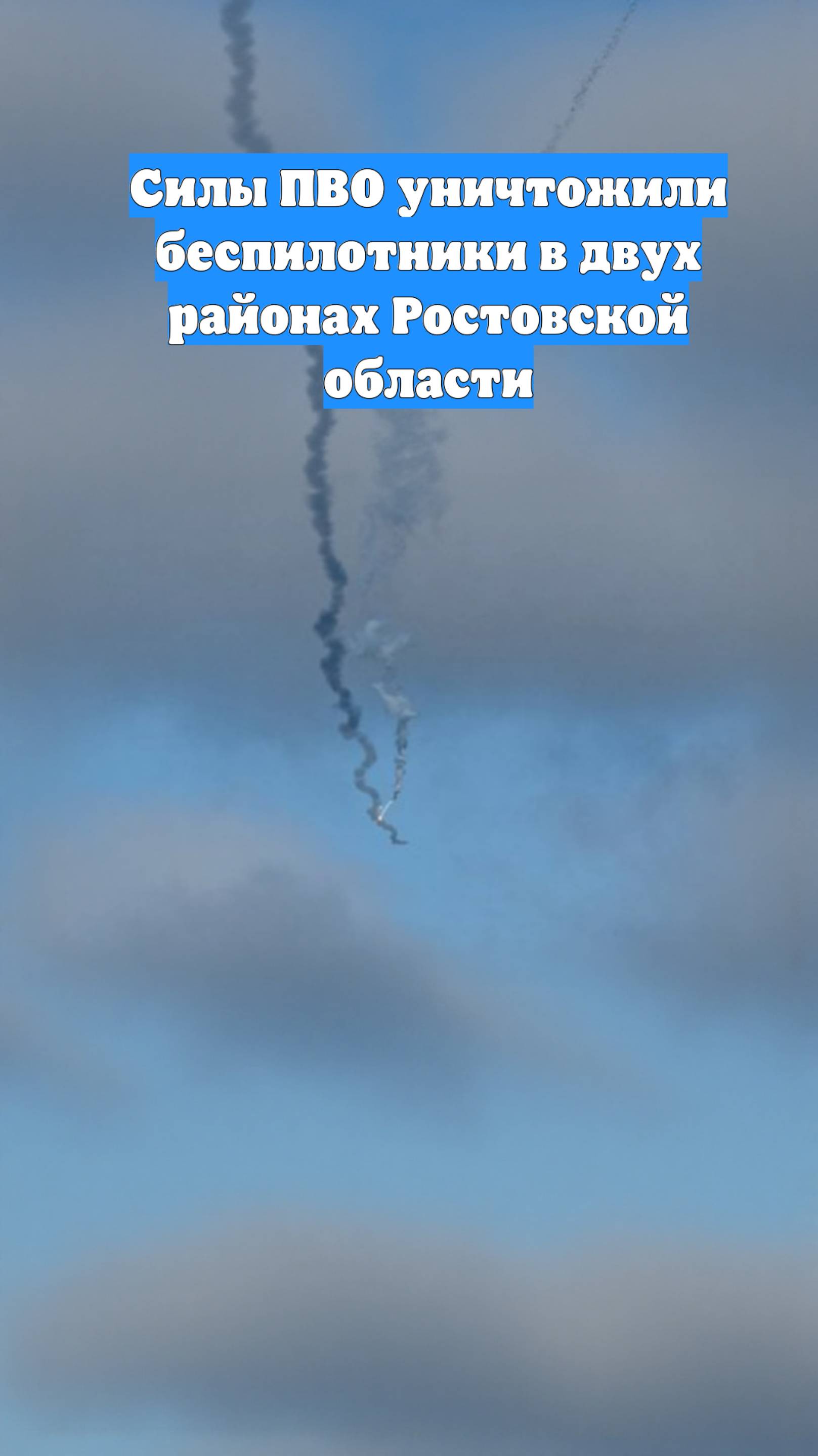 Силы ПВО уничтожили беспилотники в двух районах Ростовской области