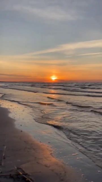 Закат на Рижском взморье. #море #юрмала #jūrmala