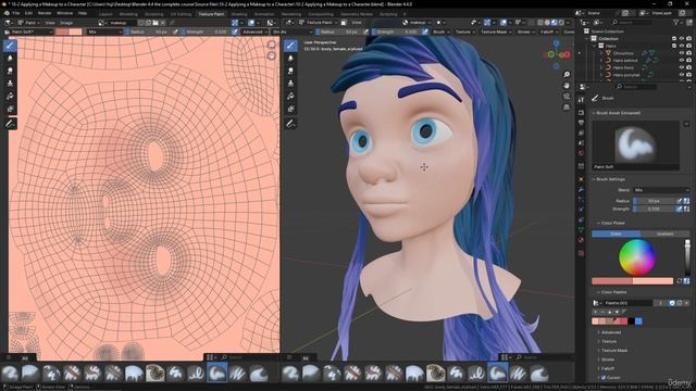 44 - 102 Applying a Makeup to a Character