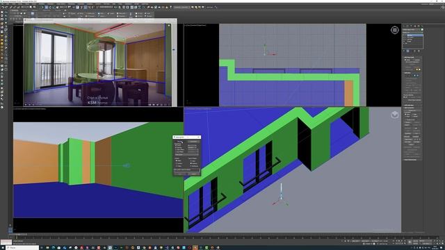 3dsMax Размножение элементов по пути