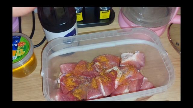 Вкусный шашлык из свинины в соевым и мёде