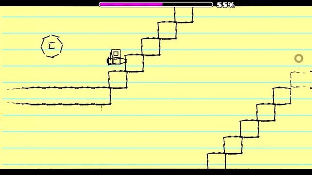 Нарисованный 100% Back on Track Geometry Dash PAINT ON TRACK