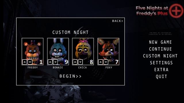 оказывается в Five Nights at freddy's Plus есть Скример Golden Freddy при введении чисел 1 9 8 7!!!