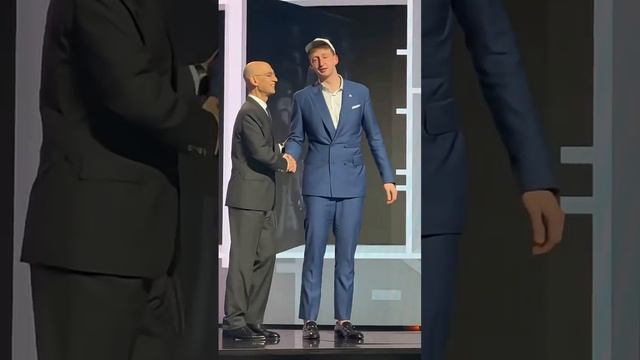 Danny Wolf was emotional finally hear his name called at the 2025 NBA draft