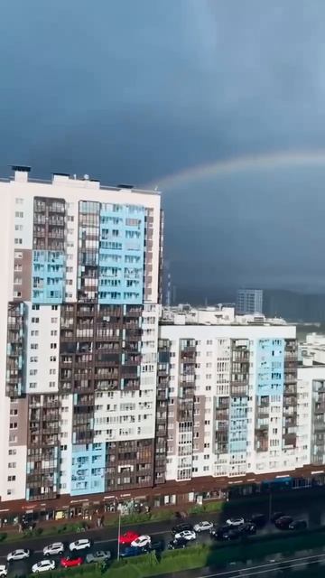 Офигенно красивая радуга в Петербурге