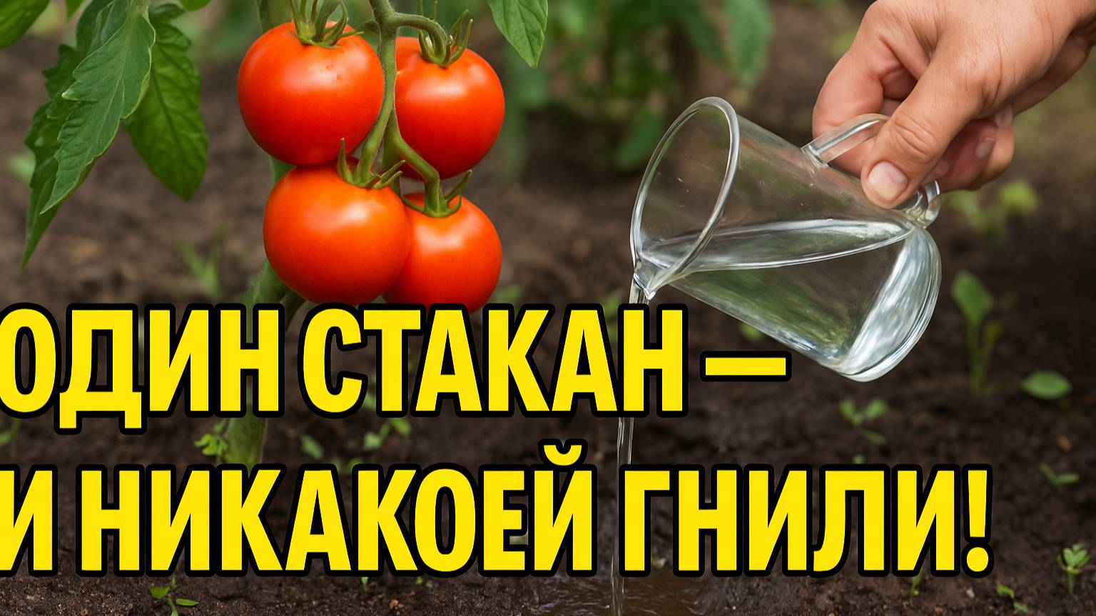 Один стакан — и никакой вершинной гнили! Проверенный способ!
