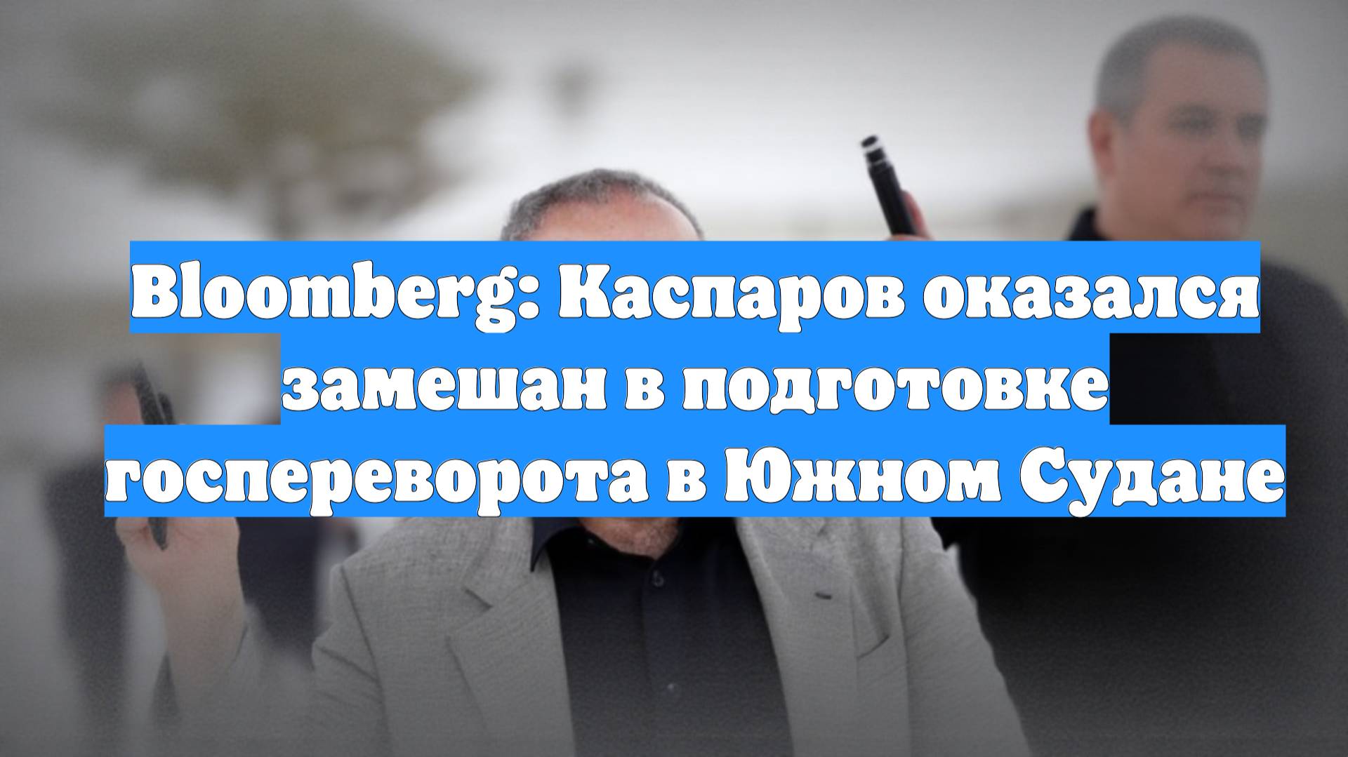 Bloomberg: Каспаров оказался замешан в подготовке госпереворота в Южном Судане