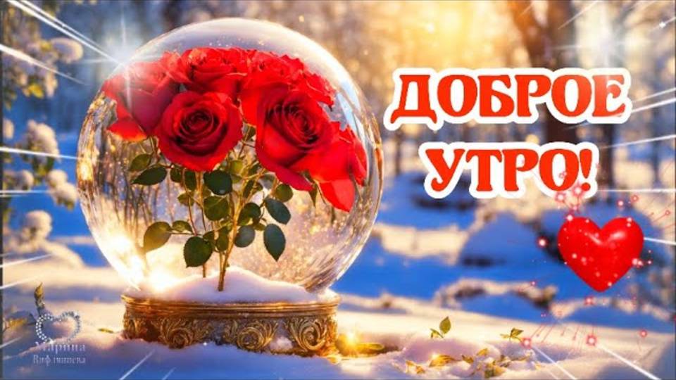 ДОБРОЕ УТРО!🌹 ПУСТЬ УТРО БУДЕТ НЕЖНЫМ, 🌹 А ДЕНЬ - ПРЕКРАСНЫМ!🌹💌Красивое пожелание доброго утра.❄