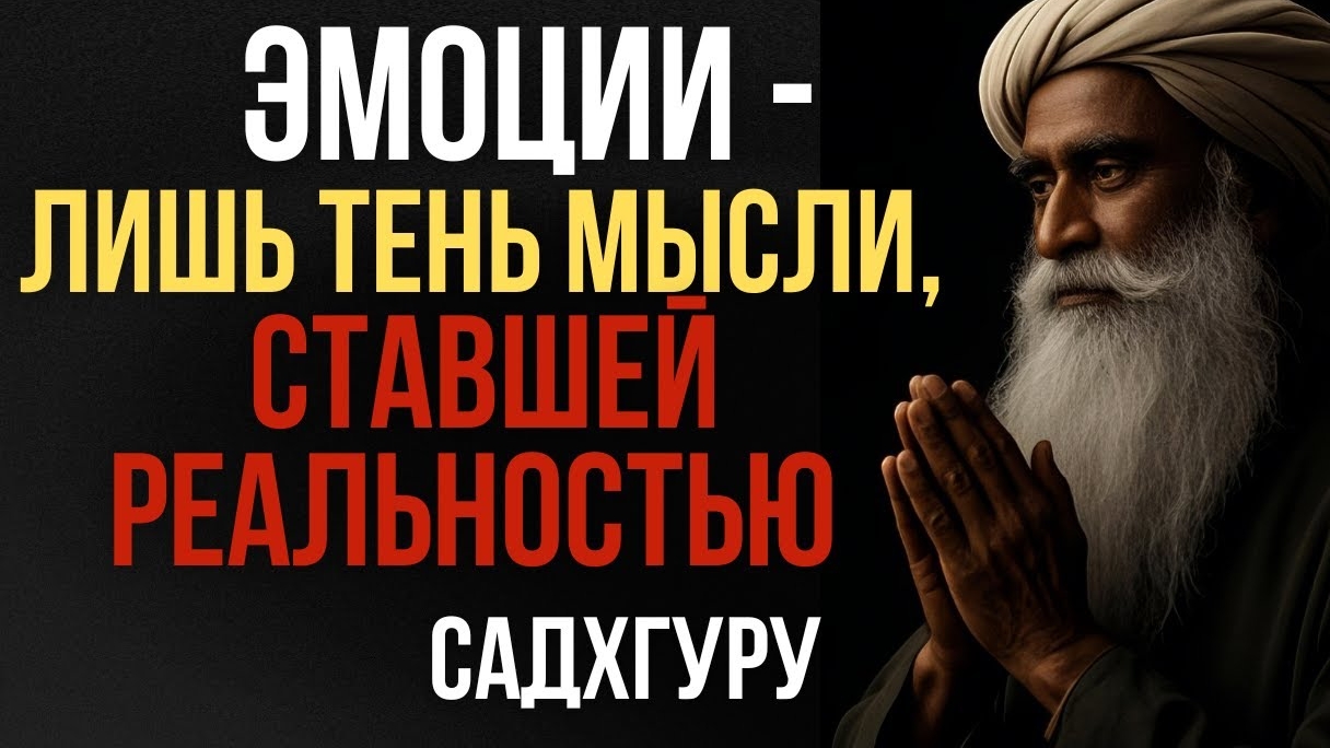 📹 Эмоции — лишь тень мысли, которая стала реальностью | Садхгуру → 👤
