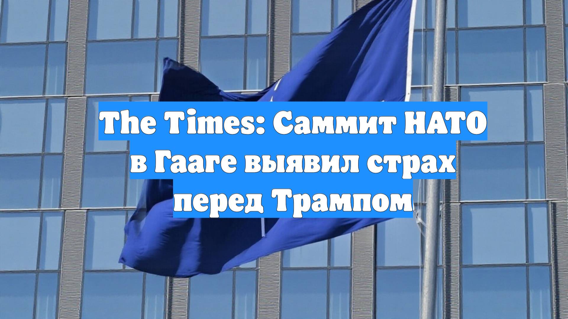 The Times: Саммит НАТО в Гааге выявил страх перед Трампом
