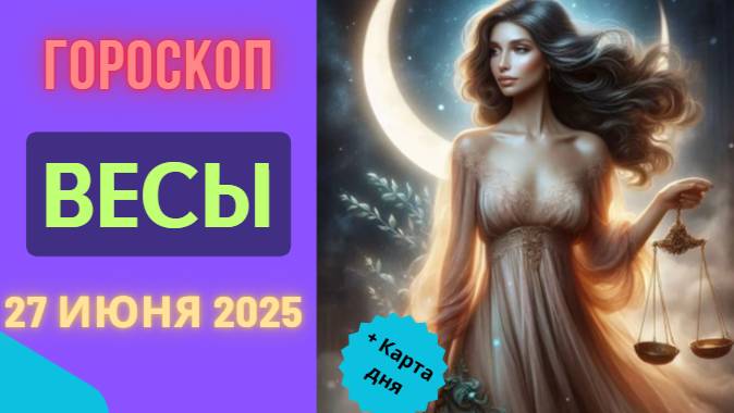 ⚖️ ГОРСКОП НА СЕГОДНЯ 27 ИЮНЯ — ВЕСЫ, ИСКУССТВО БАЛАНСА И ГАРМОНИИ!